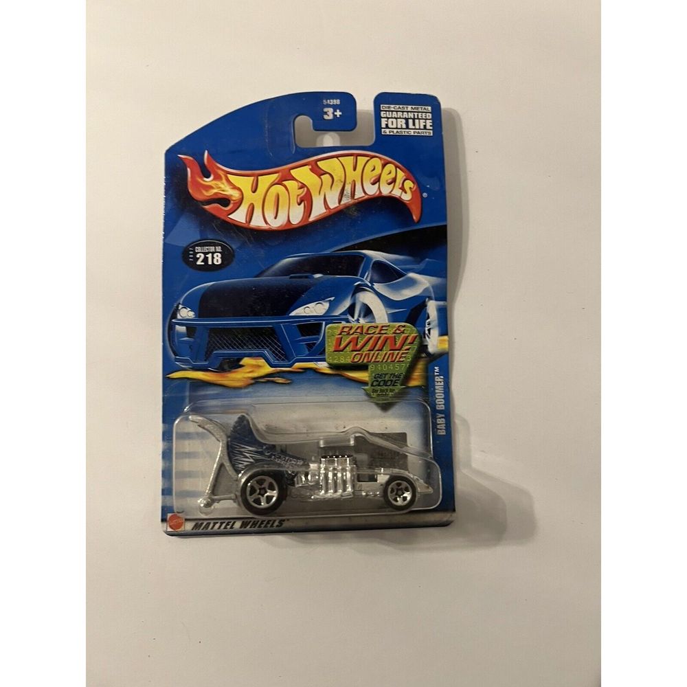 2002 Hot Wheels #218 BABY BOOMER with Happy Birthday  w/5 Spoke